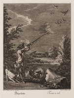KG 01060
<br/>
Jagers en valkeniers (serie van 25 bladen)
<br/>
<em>Ridinger, Martin Elias (ca. 1730-1780)</em>